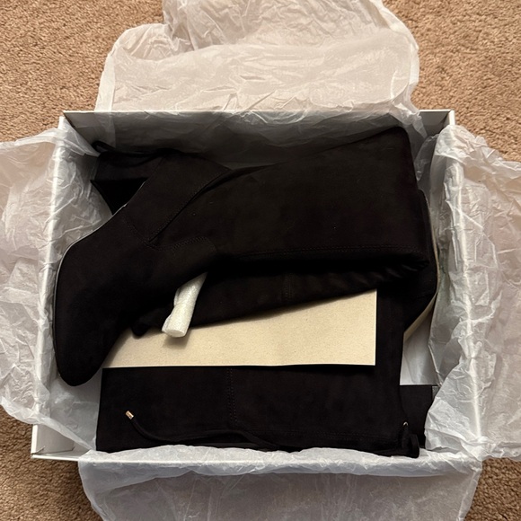 Steve Madden Osana Black Suede Over the Knee Boots Size 7.5 - Picture 14 of 16